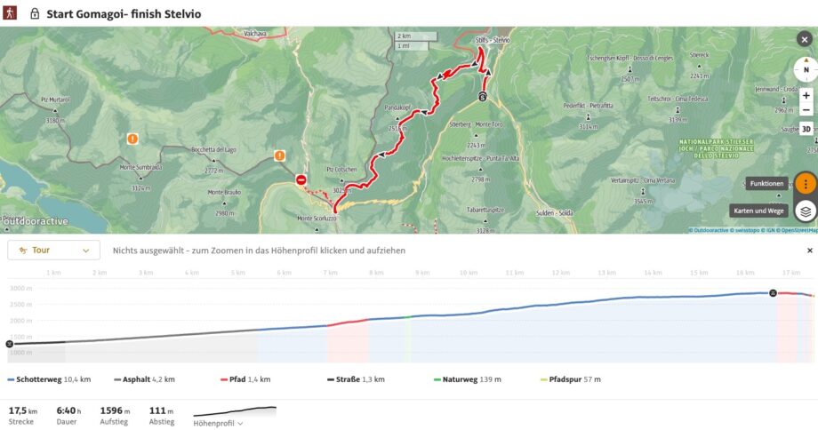 de lange wandelroute