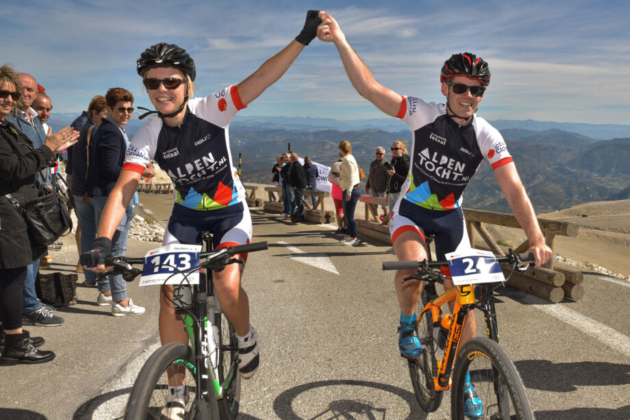 Arjan en Jantien op de Mont Ventoux